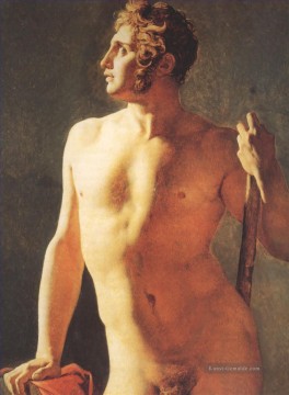  Nacktheit Malerei - Männlicher Torso Nacktheit Jean Auguste Dominique Ingres
